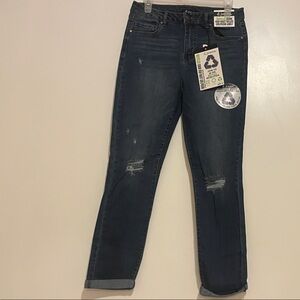 d. jeans Dark Blue Straight Leg Jeans